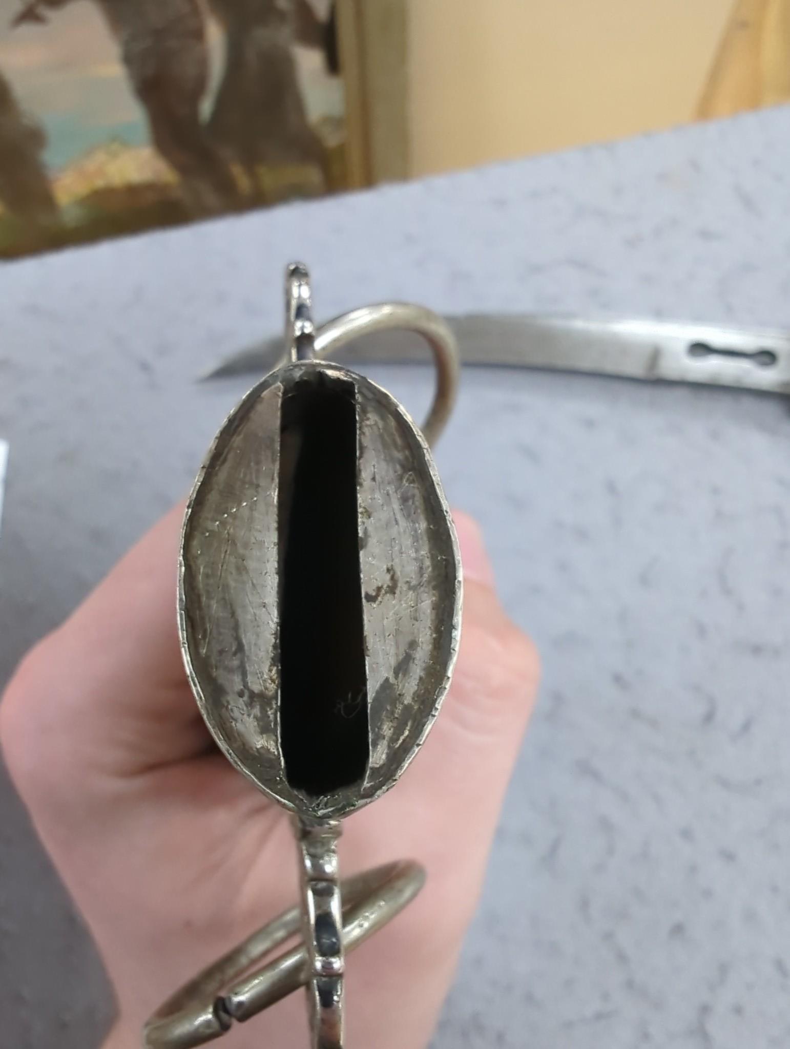 An Eastern white metal mounted dagger, a quantity of Eastern metalware and a white metal-mounted cup